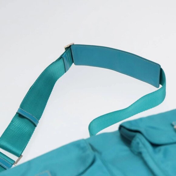PRADA Shoulder Bag Nylon Turquoise Blue Auth 89320V - Picture 9 of 15